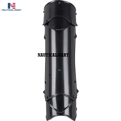 Nautical-Mart Rikomer Steel Greaves (Black)