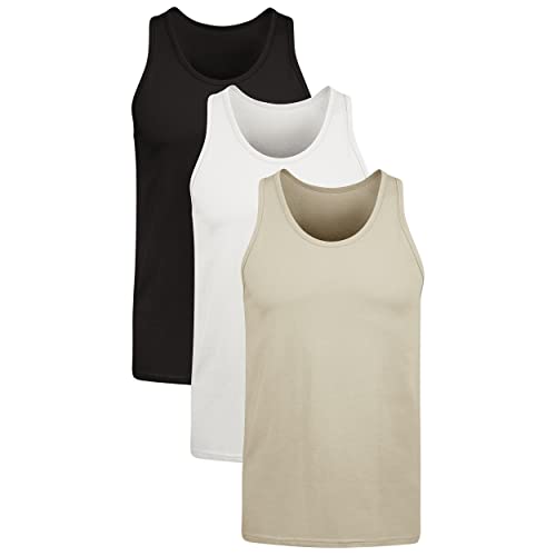 hanes men39s originals stretch cotton pack moisture-wicking tank tops tagless 3-pack