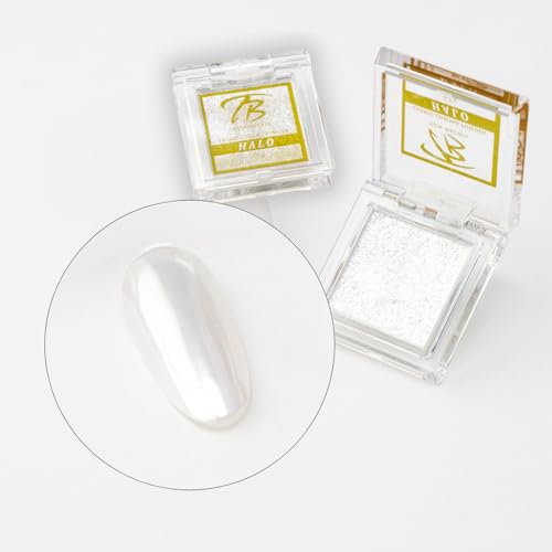 Tom Bachik Cosmic Chrome Powder Collection – 5 Pressed Chrome Pigments for Gel Manicures, Holographic Nail Art & Metallic Shimmer Effects (Halo)