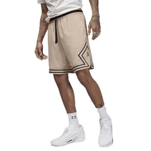 Jordan Dri-FIT Sport Men's Woven Diamond Shorts (Black/White/Dark Shadow/White, FB7580-010)