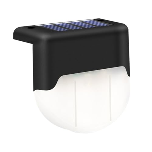 KONTONTY 1pc Solar Power Led Stairs Light Outdoor Lighting Tool Step Lights for Outside Fence Warm
