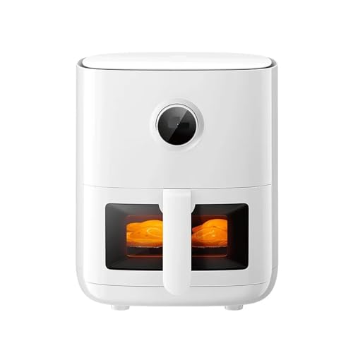 Essentials and Family Helpers Freidora de aire inteligente Freidora eléctrica sin aceite Temporizador de horno Pantalla Oled Freidora de aire caliente 4L Asistente inteligente Disfruta de la vida