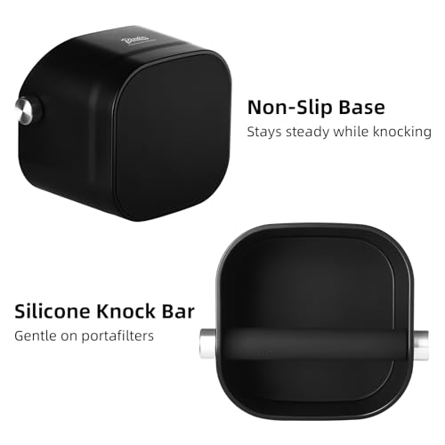 Espresso Knock Box - Bincoo Pink Espresso Machine Knock Box/Espresso Grounds Knock Box, Barista Style Coffee Knock Box for Grounds with Removable Shock-Absorbent Knock Bar and Anti-Slip Base. (Pink) - Image 8