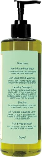 Image of Claya Laurel Berry Aleppo Liquid Castile Soap with Organic Ingredients, Biodegradable, Gentle for Sensitive Skin, Versatile Cleaning (16 fl oz Pump Cap and 64 fl oz)