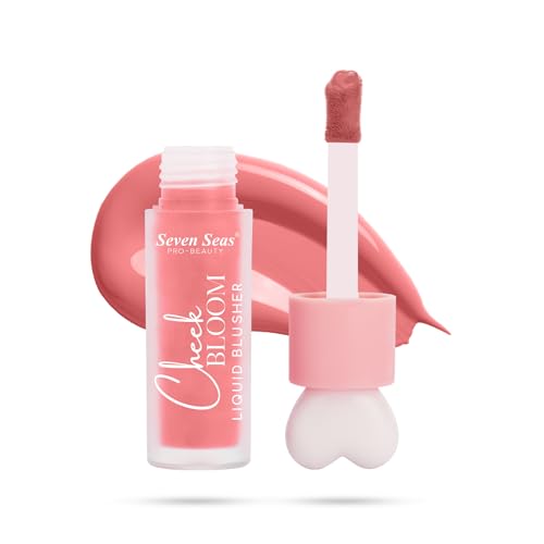 Image of Seven Seas Cheek Bloom Liquid Blusher & Lip Gloss for Women | Highly Pigmented | Long-lasting | Waterproof | Buildable & Blendable | All Skin Types | (Shade - 01 Copper Cheeks-5g)