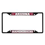 Fan Mats 31296: Arizona Diamondbacks Metal License Plate Frame Black Finish