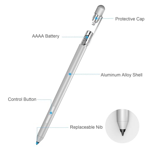 Stylus Pen for HP Envy x360 15-bp0 15-bq0, 5-cn0, X2 12-e0xx,X2 12g0xx, HP Pavilion x360 11m-ad0 14M-ba0 14-cd0 15-br0, HP Spectre x360 13-ae013dX, 13-ac0xx