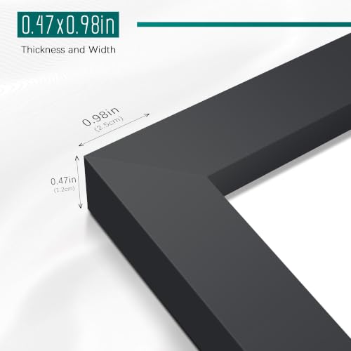 Image of Picrit 20x20 Black Picture Frame, Poster Frame for Wall, 3 Pack.