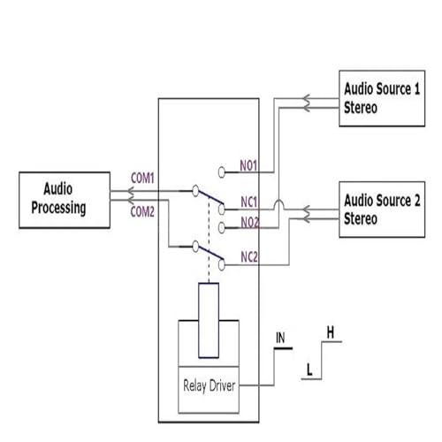 Inversion de polarité PLC efficace avec le module de commutation à double canal DPDT 12V DR21C01