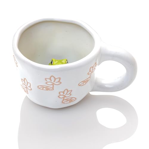 Taza Peeking at You con diseño de rana miniatura 3