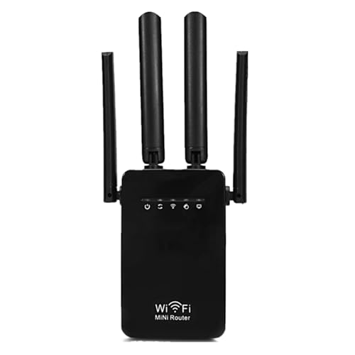 WiFi Repeater WiFi Extender Signal Booster, Signal Amplifier for Home, Long Range Internet Extender WiFi Booster Faster Wireless Router Extender, 1-Tap Setup DH-WR09