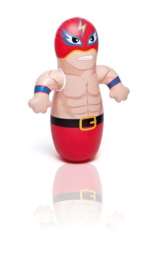 Image of Boxer Hit Me Inflatable Toy for Water Filled Base BOP for Toddlers PVC Boxer Punching Bag for Kids(Multi Color)(1 PIS)