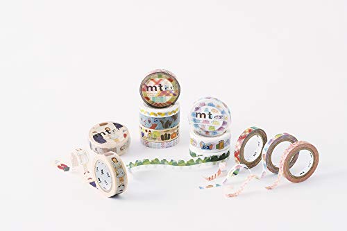 Image of mt ex 'Half Face' Washi Masking Tape 7mm x 7m - 1 roll