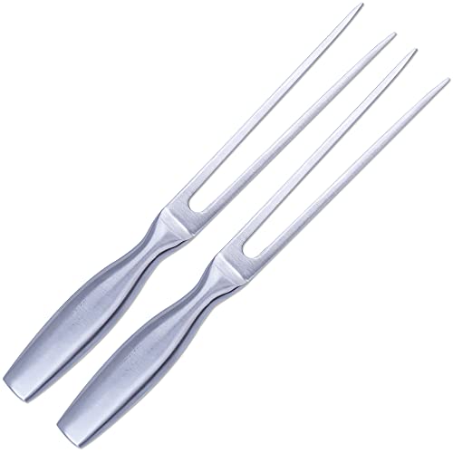 GuDoQi Carving Fork, 2 Pack Stainless Steel Meat Fork, Chef Pro Stainless Steel BBQ Fork 10.5 Inch, Long Metal Chef Kitchen Forks for Barbecue, Serving, Cooking, Grilling, Roasting GuDoQi Carving Fork, 2 Pack Stainless Steel Meat Fork, Chef Pro Stainless Steel BBQ Fork 10.5 Inch, Long Metal Chef Kitchen Forks for Barbecue, Serving, Cooking, Grilling, Roasting