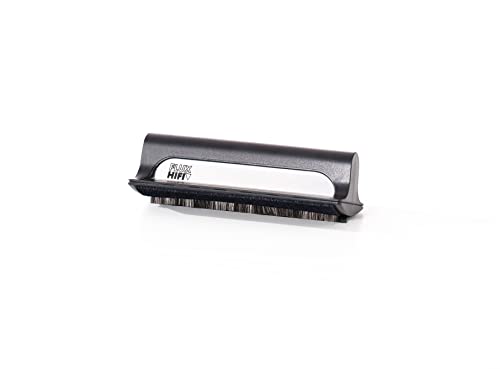 FLUX-Hifi Flux-Brush Vinyl Record Brush Combined with Velvet Pads and Carbon Fibre Brush, black - Image 2