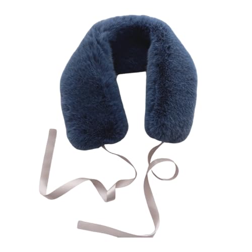 Plush Adjustable Scarf Unisex Winter Neckerchief Adults Thermals Neckwear For Men And Women