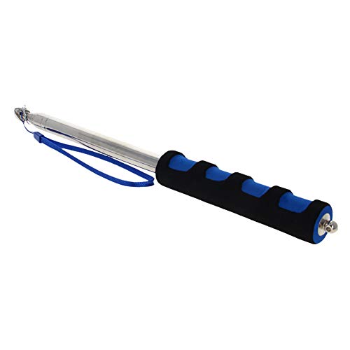 Image of Othmro 1Pcs Hollow Telescopic Teachers Pointer, Teaching Pointer Stick for Classroom, Metal Hand Retractable Pointer Extended Length 78.7 inch, Handheld Presenter Whiteboard Pointer (Blue /Black)