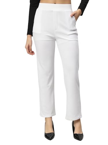Image of LITVA Premium Women's Formal Trousers (Flexi-Waist | Wrinkle Resistant | Desk-to-Dinner)
