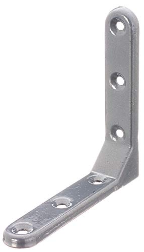 Decoration Wall Bracket Isosceles Shape 103 x 103 x 21 mm / 10 STK. aluminiumgrau, Aluminium Grey