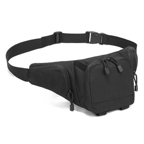 Marsupio con fondina, marsupio tattico, borsa for il trasporto nascosto di armi da caccia, marsupio con tracolla(BK)