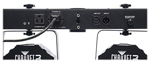 Pack Audiosavings: Sistema de Iluminación Chauvet DJ GigBAR Flex con luces Derby y Par Can + Máquina de Humo Rockville R720L con control remoto y fluido miniatura 4