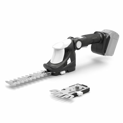 Hedge Trimmer Cordless for DEWALT 20V MAX Battery, 1200RPM Grass Trimmer Electric Hedge Trimmer, 2 in 1 Design, Perfect for Yard, Garden, and Lawn Care(Battery Not Included) (White)