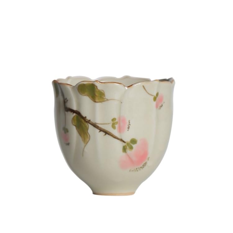 Matcha Cups Tazza da tè da viaggio, Tazza da caffè da ufficio, Tazza dipinta a mano, Tazza per ospiti, Set da tè Kung Fu di colore sottosmalto, Tazza singola, Tazza profumata Set da tè con