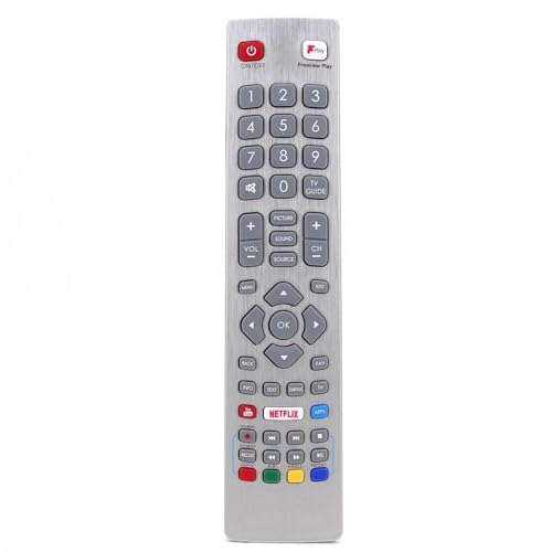 Replacement Sharp TV Remote Control SHW/RMC/0121 with F-Play Netflix YouTube and 3D Buttons No Set Up Required