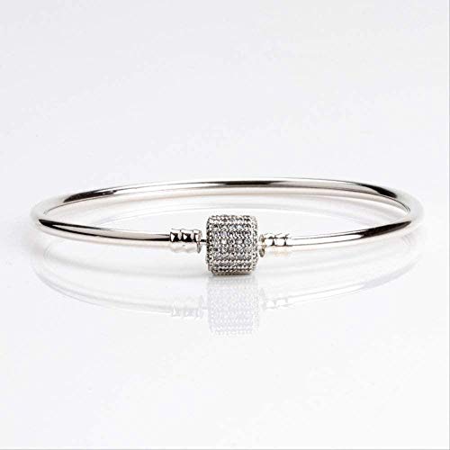 Preisvergleich Produktbild CKAWM Halskette Persönlichkeit Classic Schnalle Armband Armband Volldiamant Schnallenform Hundert Armband Armband Armband Ring