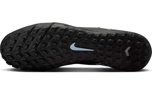 Nike Mercurial Superfly 10 Academy Turf High-Top Soccer Shoes (Black/Ice Blue)4