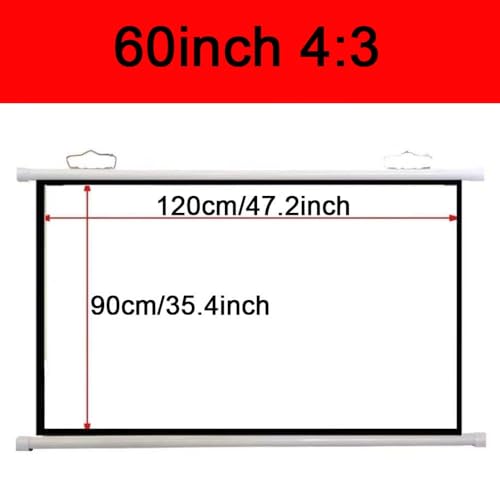 Pantalla de proyección portátil HD 60 pulgadas 4:3 miniatura 6