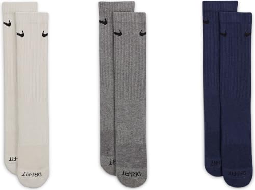 NIKE Everyday Plus Cushioned Training Crew Socks (3 Pairs) Adult, Size L4