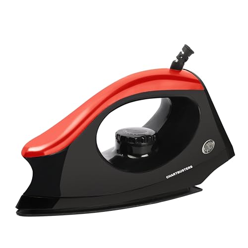 Image of CHARTBUSTERS Dry Iron | IS 302 ISI Certified | Adjustable Temperature Control | Non-Stick Coated Soleplate | Shock Proof Body | 1000W Fast Heating | by 99 Drops Oasis