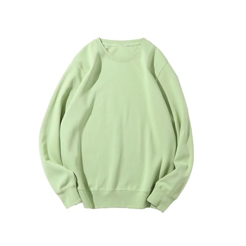 Sudadera de hombre cuello redondo sin capucha informal color liso basica