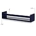 brightmaison Bambini Wall Shelf, Toy Storage Organizer, Kids Bookshelf Wall Decor for Nursery, Small Shelf Wood Navy Blue