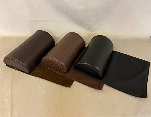 Luvfabrics Faux Leather Foam Half Moon Pillow Insert Recliner Love Seat Furniture Protector Slip Cover Wedge Neck Back Support thumb #4
