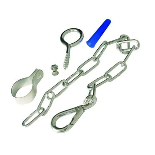 Sicherheitsset für Gas/Elektroherd, Kette und Haken, mit Beschlägen