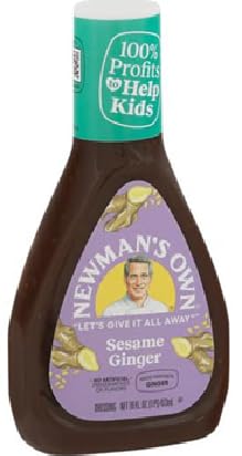 Sesame Ginger Salad Dressing Made with Real Ginger (1 Bottle, 16 oz.)