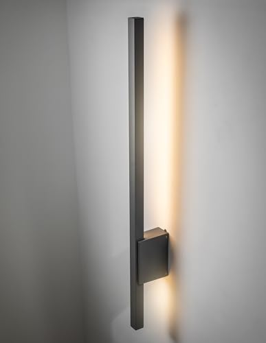 CGC Lighting Anthracite Dark Grey Long Slim LED Outdoor Indoor Wall Light 3000k Warm White 12W IP54 (Grey 3000K LED) - Image 5