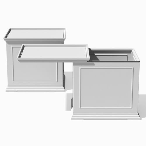 Image of Veradek Brixton Tray Table - Outdoor 2-in-1 Tray and Storage Table