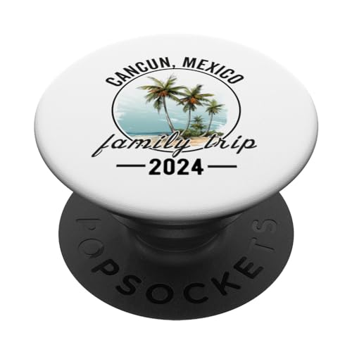 Cancun Mexico Souvenir 2024 Family Vacation Matching Trip PopSockets Swappable PopGrip