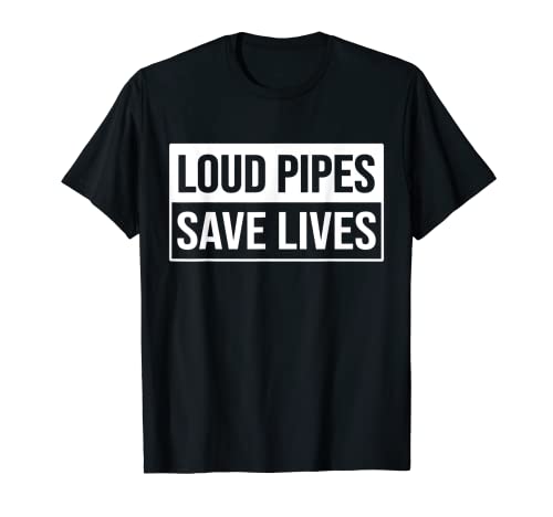 Tubo de escape Loud Pipes Save Lives Motorsport para coche o moto Camiseta