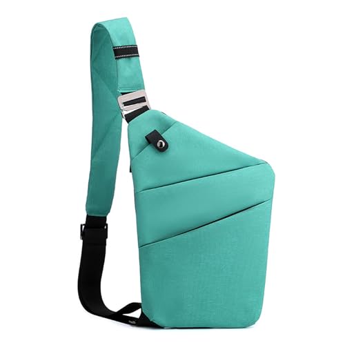 Image of Anti Theft Crossbody Bags for Women, Shoulder Bag Anti-theft Design for Travel, Sport (Light Blue - Left Shoulde)