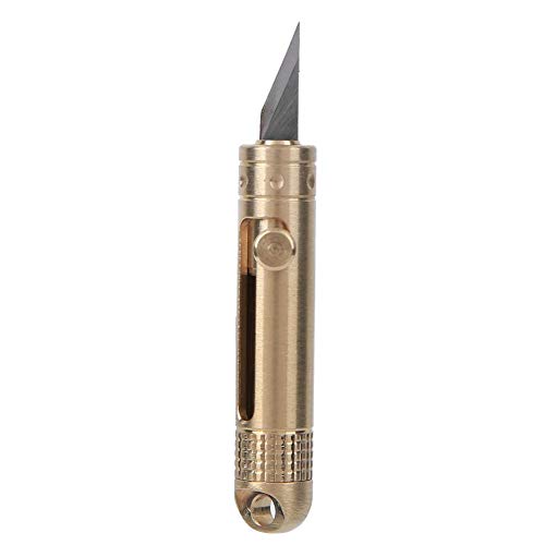 Canivete, Canivete de papel de corte requintado porta-chaves, latão para cortar papel Defenda-se(Bra