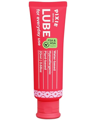 Pixie Menstrual Cup Lube for Feminine Care - Make it Easy to Insert Your Period Cups - All Natural Water Based Lubricant - Very Useful for Menstrual Disc Users (20 ML)