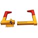 OKLEAD Trailer Wheel Locks clamp - Tire Lock Anti Theft Wheel Boot tire Claw Security Boots for ATV Trailers Yellow/Red 2 Keys