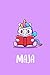 Maja : Cute Unicorn Journal Notebook With Name On Front Cover, 120 pages College Ruled Notebook Journal & Diary for Writing & Note Taking for Girls ... Personalized Notebooks For Girls And Women)