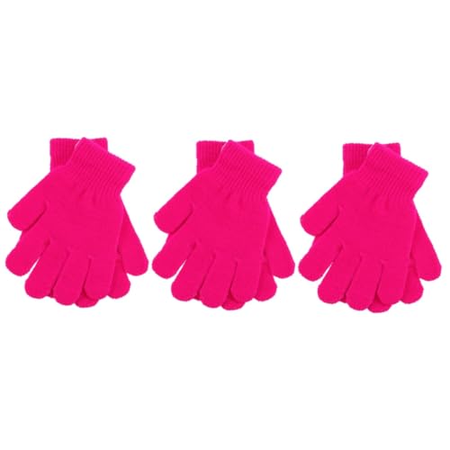 GALPADA 3pcs Warmest Boys and Girls Gloves Winter Gloves for Boys Girls Toddler Grip and Snow Socks