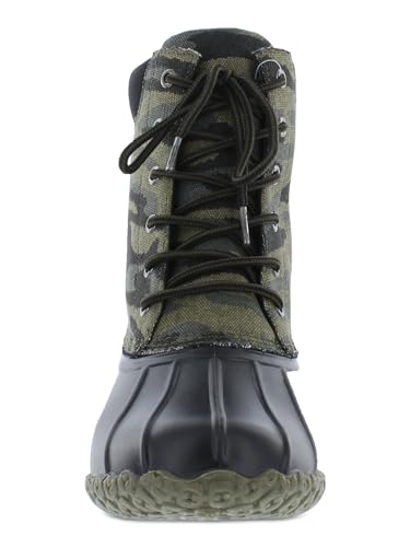 Weatherproof Vintage Men's Camouflage Waterproof Duck Boots Shoes Green Size 8M3
