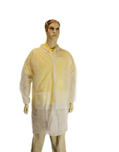 VALUMAX Disaposable Lab Coat (Knee Length) 2XL, White, 10/PK